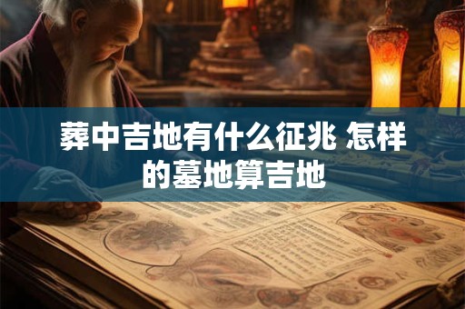 详细阅读:葬中吉地有什么征兆 怎样的墓地算吉地 葬中吉地有什么征兆 怎样的墓地算吉地