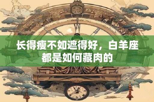 长得瘦不如遮得好，白羊座都是如何藏肉的