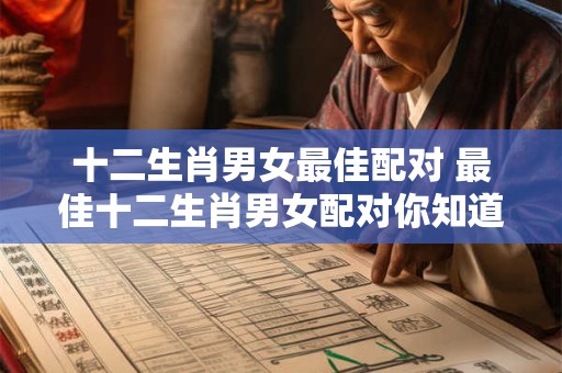 十二生肖男女最佳配对 最佳十二生肖男女配对你知道吗