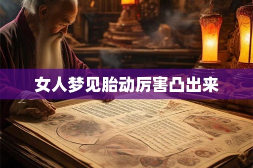 女人梦见胎动厉害凸出来