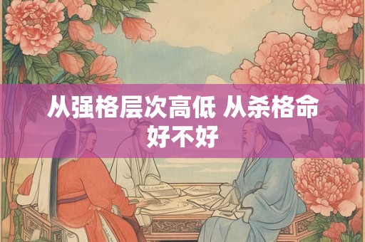 从强格层次高低 从杀格命好不好