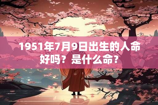 1951年7月9日出生的人命好吗？是什么命？