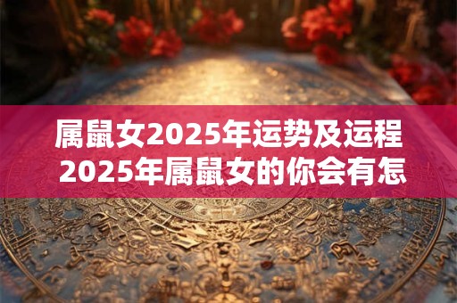 属鼠女2025年运势及运程 2025年属鼠女的你会有怎样的运势和运程
