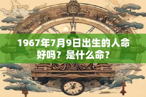 1967年7月9日出生的人命好吗？是什么命？