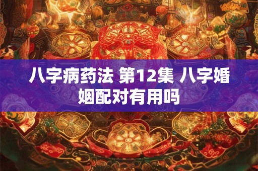 八字病药法 第12集 八字婚姻配对有用吗