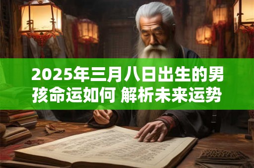 2025年三月八日出生的男孩命运如何 解析未来运势