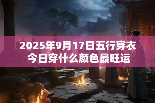 2025年9月17日五行穿衣 今日穿什么颜色最旺运 2025年9月17日五行穿衣 今日穿什么颜色最旺运