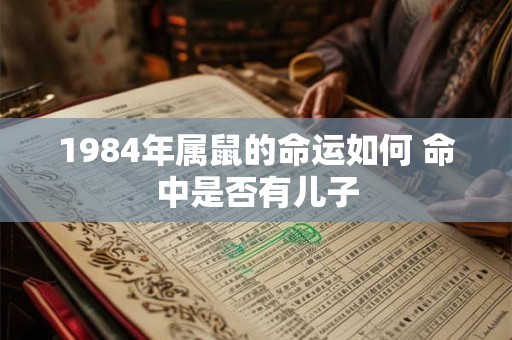 1984年属鼠的命运如何 命中是否有儿子