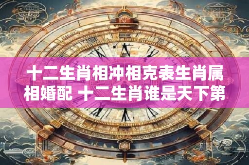 十二生肖相冲相克表生肖属相婚配 十二生肖谁是天下第一