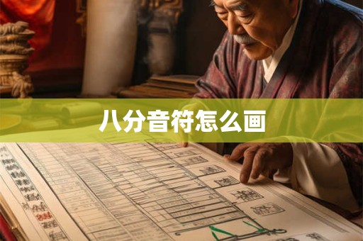 八分音符怎么画