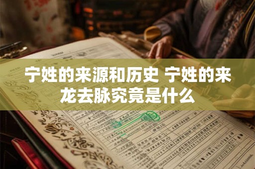 宁姓的来源和历史 宁姓的来龙去脉究竟是什么