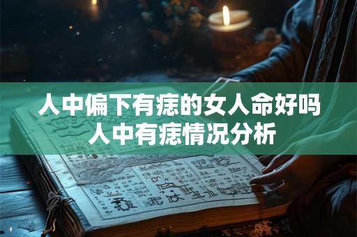 人中偏下有痣的女人命好吗 人中有痣情况分析
