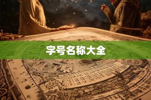 字号名称大全