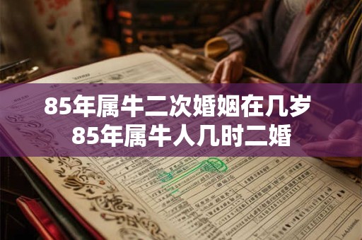 85年属牛二次婚姻在几岁 85年属牛人几时二婚