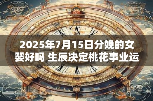 2025年7月15日分娩的女婴好吗 生辰决定桃花事业运