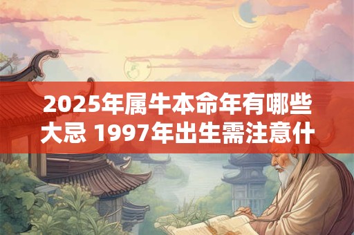 2025年属牛本命年有哪些大忌 1997年出生需注意什么