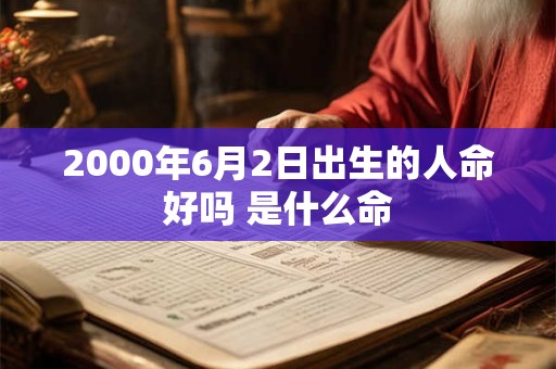 2000年6月2日出生的人命好吗 是什么命