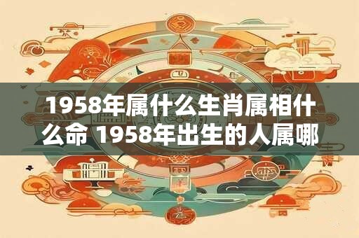 1958年属什么生肖属相什么命 1958年出生的人属哪个生肖命运如何
