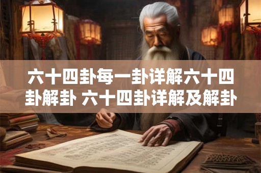 六十四卦每一卦详解六十四卦解卦 六十四卦详解及解卦方法