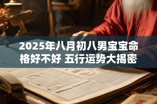 2025年八月初八男宝宝命格好不好 五行运势大揭密