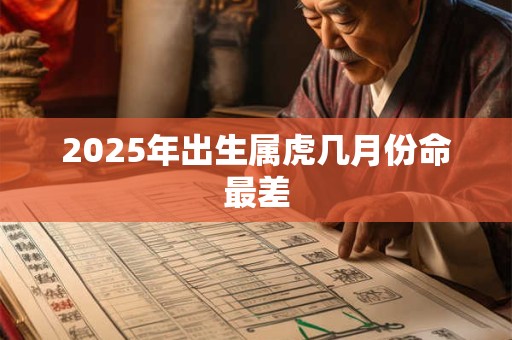 2025年出生属虎几月份命最差