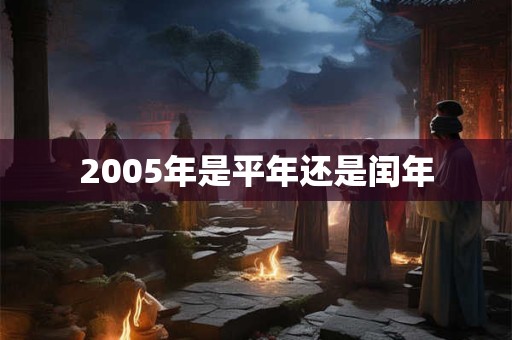 2005年是平年还是闰年