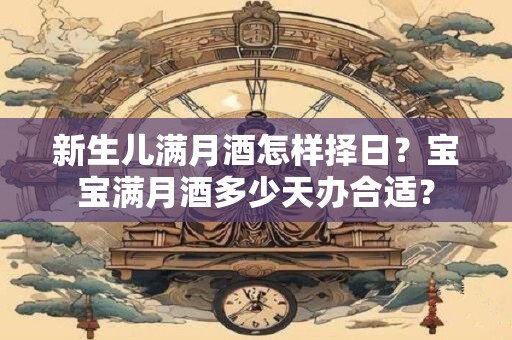 新生儿满月酒怎样择日？宝宝满月酒多少天办合适？