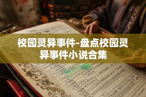校园灵异事件-盘点校园灵异事件小说合集