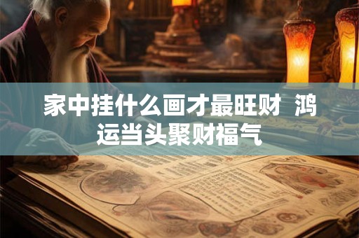 家中挂什么画才最旺财  鸿运当头聚财福气