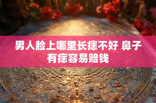 男人脸上哪里长痣不好 鼻子有痣容易赔钱