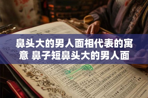 鼻头大的男人面相代表的寓意 鼻子短鼻头大的男人面相
