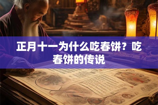 正月十一为什么吃春饼？吃春饼的传说