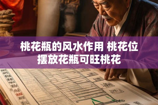 桃花瓶的风水作用 桃花位摆放花瓶可旺桃花