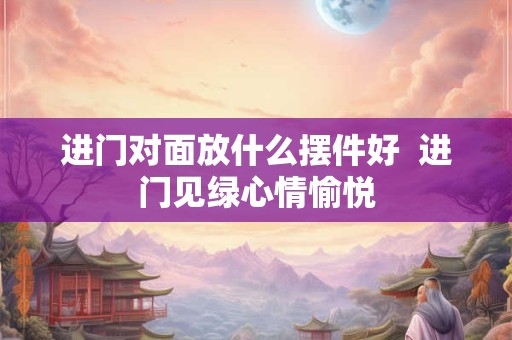 进门对面放什么摆件好  进门见绿心情愉悦