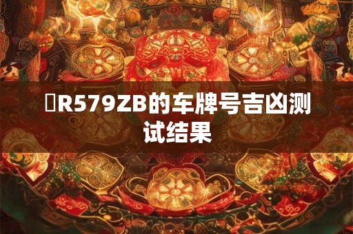 魯R579ZB的车牌号吉凶测试结果