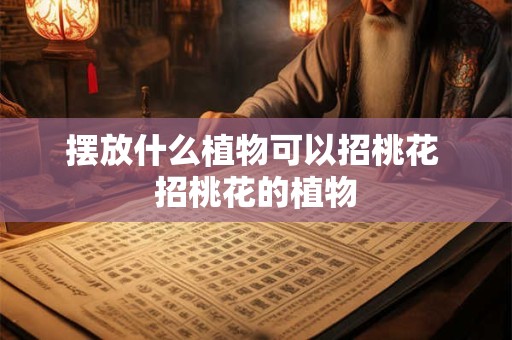 摆放什么植物可以招桃花 招桃花的植物
