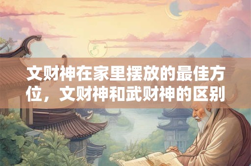 文财神在家里摆放的最佳方位，文财神和武财神的区别