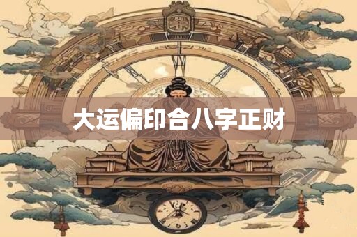 大运偏印合八字正财