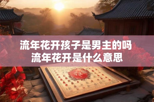 流年花开孩子是男主的吗 流年花开是什么意思