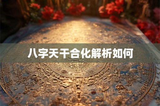 八字天干合化解析如何