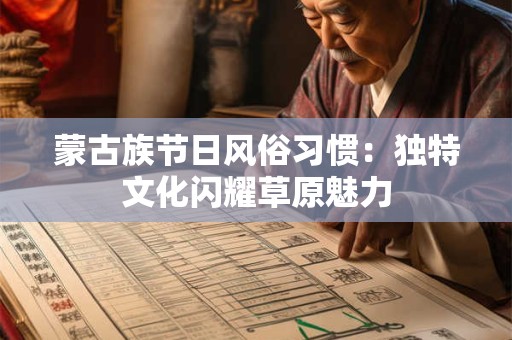 蒙古族节日风俗习惯：独特文化闪耀草原魅力