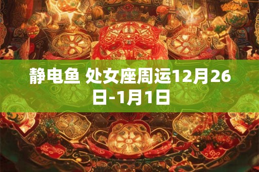 静电鱼 处女座周运12月26日-1月1日