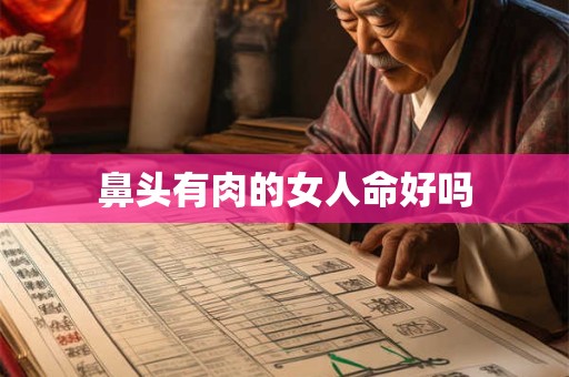 鼻头有肉的女人命好吗