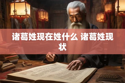 诸葛姓现在姓什么 诸葛姓现状