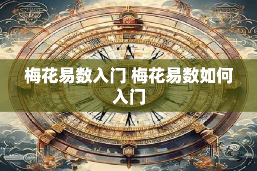 梅花易数入门 梅花易数如何入门