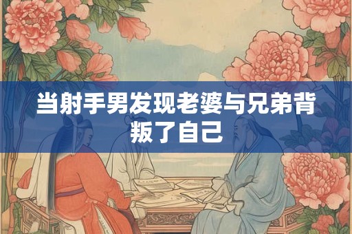 当射手男发现老婆与兄弟背叛了自己