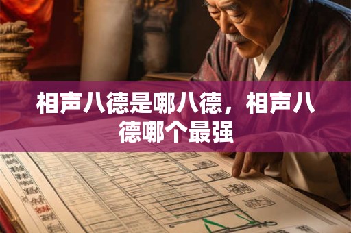 相声八德是哪八德，相声八德哪个最强