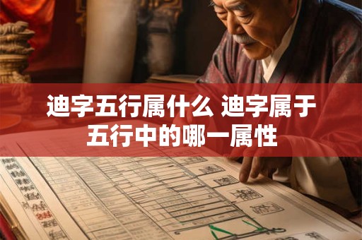 详细阅读:迪字五行属什么 迪字属于五行中的哪一属性 迪字五行属什么 迪字属于五行中的哪一属性