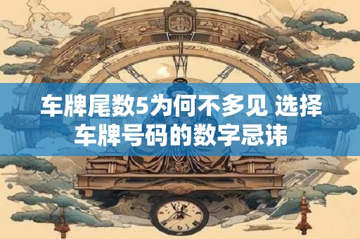 车牌尾数5为何不多见 选择车牌号码的数字忌讳