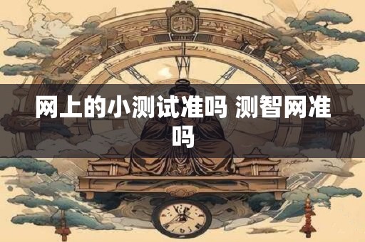 网上的小测试准吗 测智网准吗